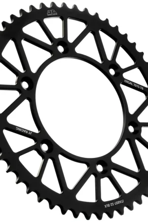 JT SPROCKETS - REAR RACELITE ALU 52T BLACK, 520 - Sprockets - Lichtgewicht en Duurzaam Uitverkoop
